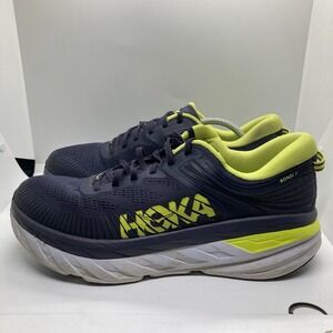 Hoka  Bondi 7 Mens Running Size 11.5 Gray Green 1110518/BGBT|